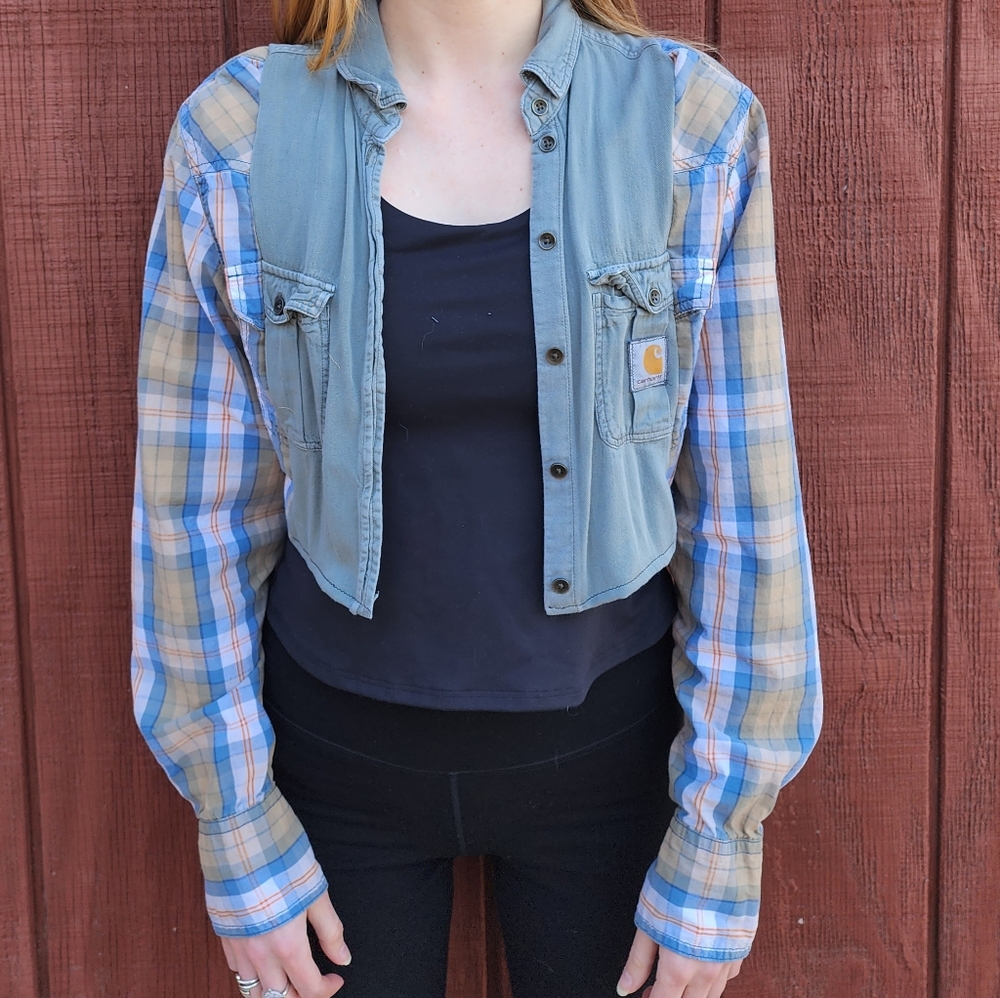 Carhartt Crop Flannel Rework